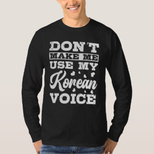Camiseta Mi voz coreana ropa de cultura coreana