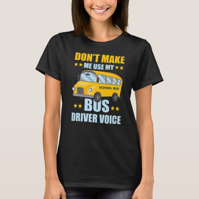Camiseta Mi voz de los conductores de bus (Anverso)