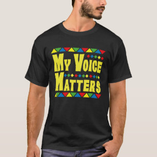 Camiseta Mi voz importa los derechos de voto
