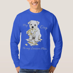 Camiseta Mi Westie comió mi plan de lección