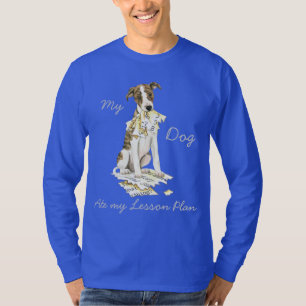 Camiseta Mi Whippet comió mi plan de lección