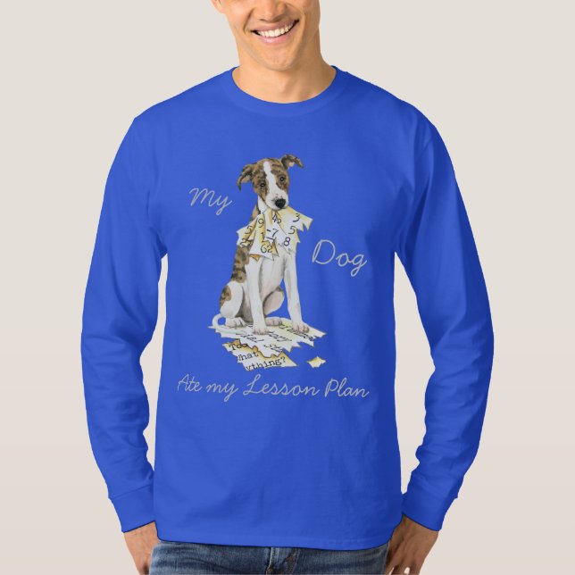 Camiseta Mi Whippet comió mi plan de lección (Anverso)