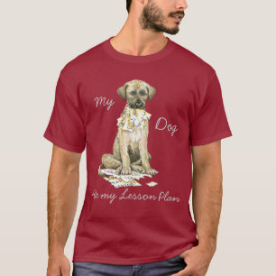 Camiseta Mi Wolfhound irlandés comió mi plan de lección