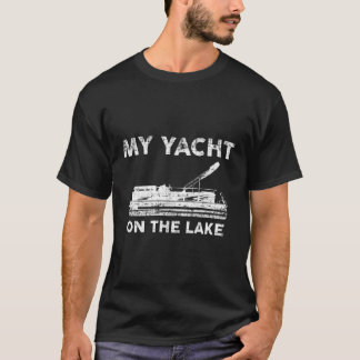 Camiseta Mi Yate En El Lago Hoodie Cute Pontoon Boat Hood