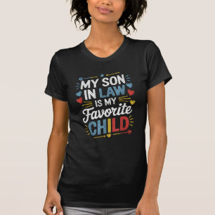 Camiseta Mi yerno es mi familia graciosa favorita