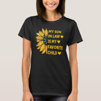 Camiseta Mi yerno es mi hijo favorito Familia Girasol