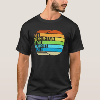 Camiseta Mi yerno es mi hijo favorito Mamá Familia Retr