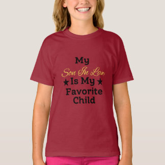 Camiseta Mi yerno es mi hijo favorito para la madre