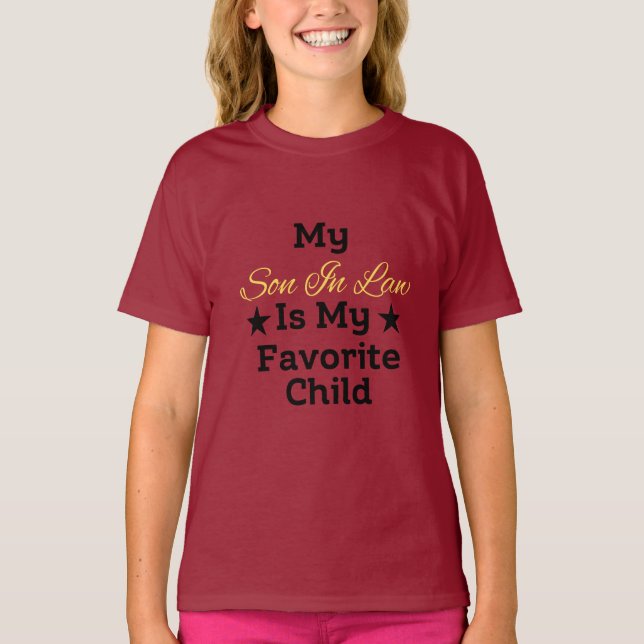 Camiseta Mi yerno es mi hijo favorito para la madre (Anverso)