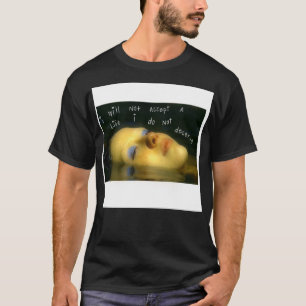Camiseta Mia gótico No aceptaré una vida que no merezco