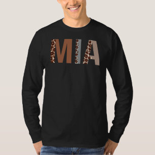 Camiseta Mia Leopard Print Mom Cute Día de la Madre Grandma