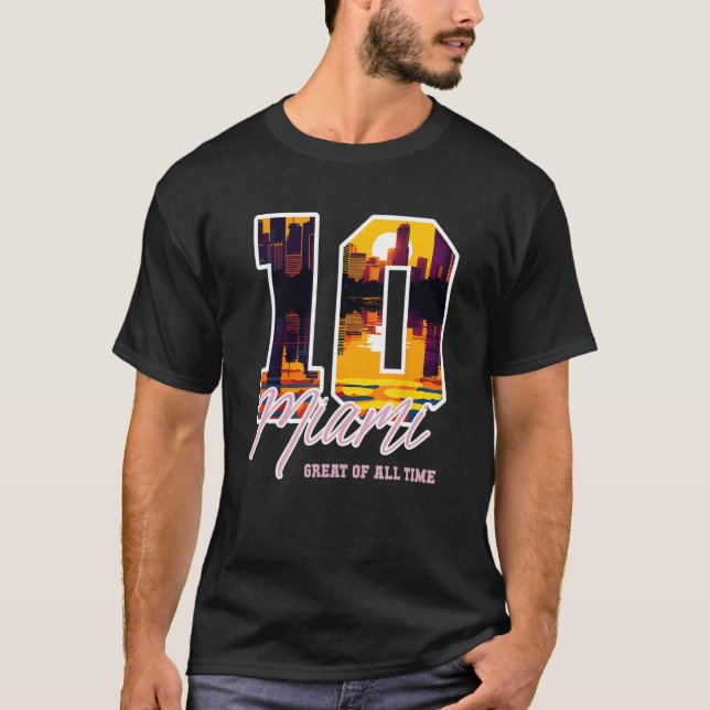 Camiseta Miami 10 el más grande (Anverso)