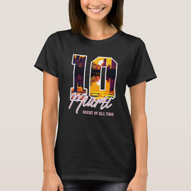 Camiseta Miami 10 el más grande (Anverso)