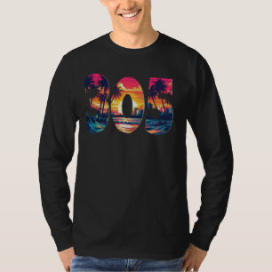 Camiseta Miami 305 Area Code Florida Skyline VibrantLove
