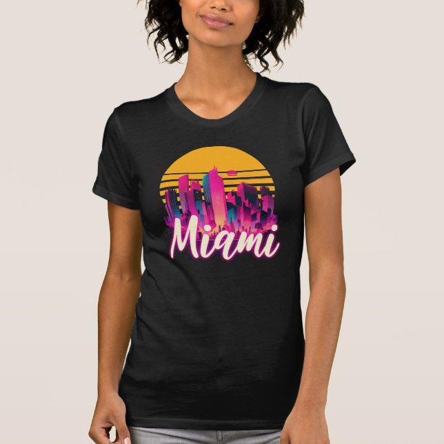 Camiseta Miami al atardecer (Anverso)