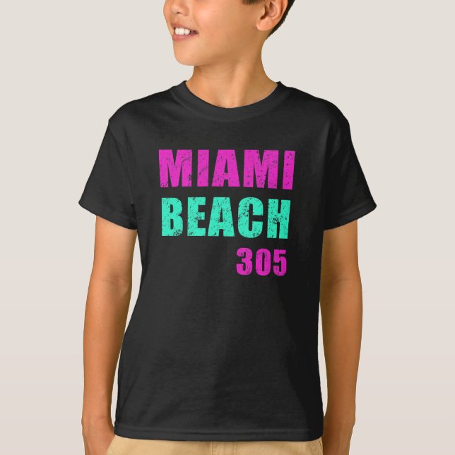 Camiseta Miami Beach 305 (Anverso)