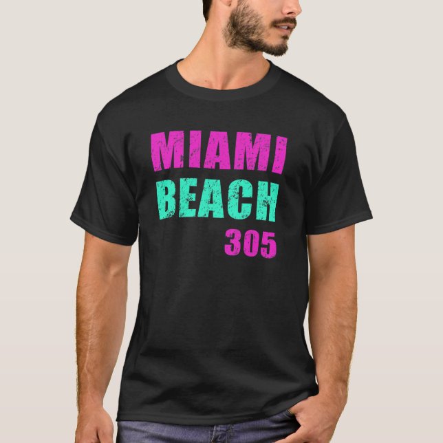 Camiseta Miami Beach 305 (Anverso)