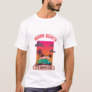 Camiseta Miami Beach & Beach Life