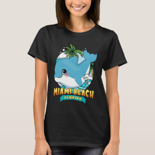 Camiseta MIAMI BEACH FLORIDA Cute Baby Dolphin Beach Souven