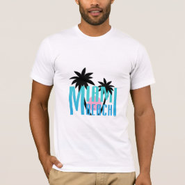 Camiseta Miami Beach, Florida, Guay de tipografía