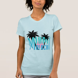 Camiseta Miami Beach, Florida, Guay de tipografía