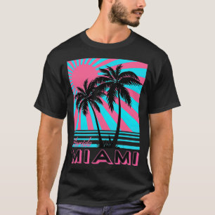 Camiseta Miami Beach Florida Miami Palm Trees