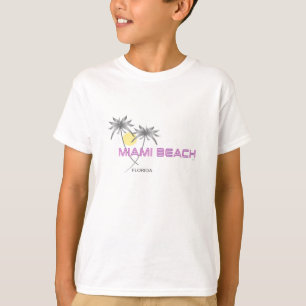 Camiseta Miami Beach Florida Pink