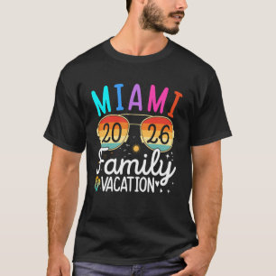Camiseta Miami Beach Florida Vacaciones Familiares 2026 Tro