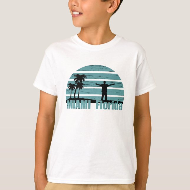 Camiseta Miami beach Florida vintage (Anverso)