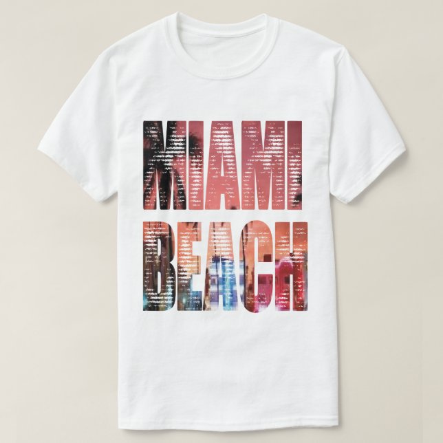 Camiseta miami beach fun (Diseño del anverso)