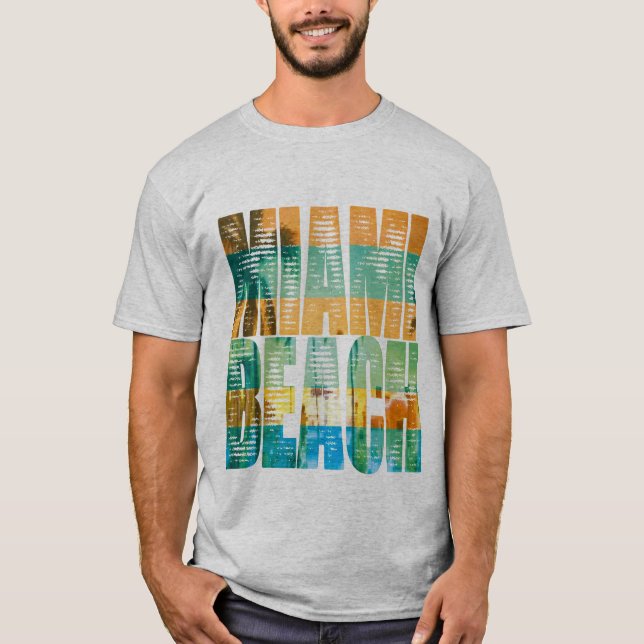 Camiseta miami beach fun (Anverso)