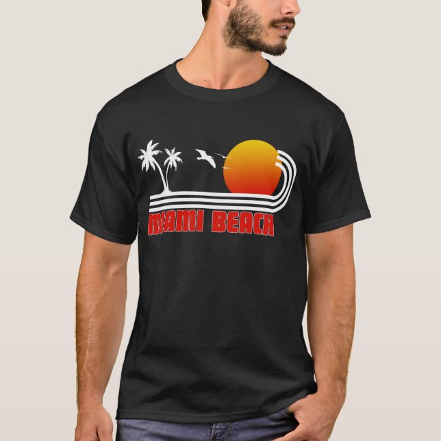 Camiseta Miami Beach, la Florida (Anverso)