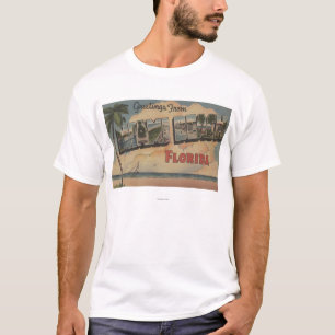 Camiseta Miami Beach, la Florida - escenas grandes de la