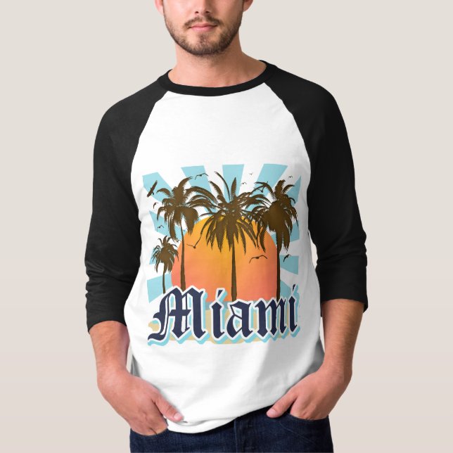 Camiseta Miami Beach la Florida FLA (Anverso)