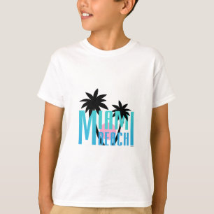 Camiseta Miami Beach, la Florida, tipografía Guay