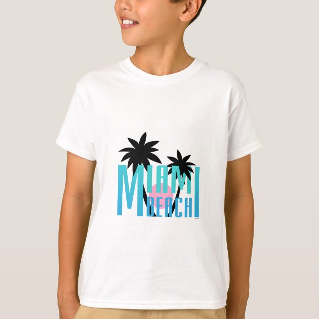 Camiseta Miami Beach, la Florida, tipografía Guay (Anverso)