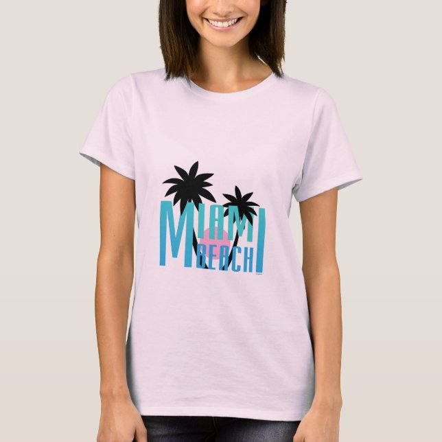 Camiseta Miami Beach, la Florida, tipografía Guay (Anverso)