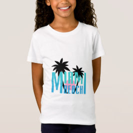 Camiseta Miami Beach, la Florida, tipografía Guay