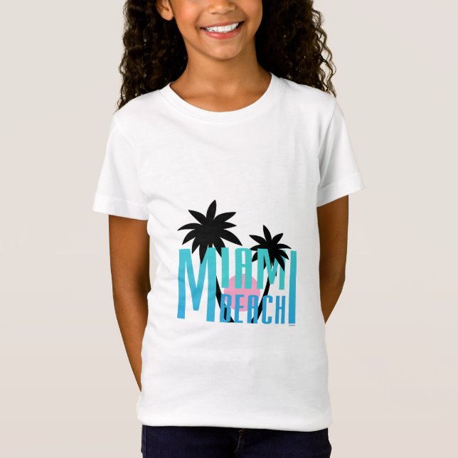 Camiseta Miami Beach, la Florida, tipografía Guay (Anverso)