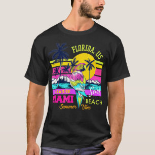 Camiseta Miami Beach Novedad es que amo Miami Florida