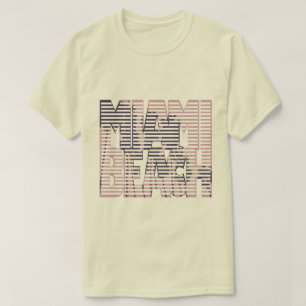Camiseta miami beach pink violet fun
