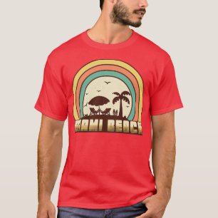 Camiseta Miami beach Retro Sunset Style