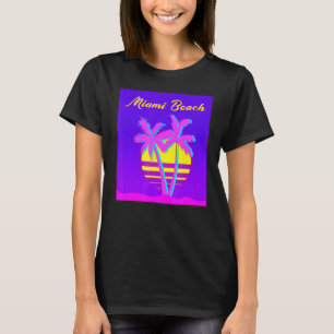 Camiseta Miami Beach Travel Summer Vacation Beach
