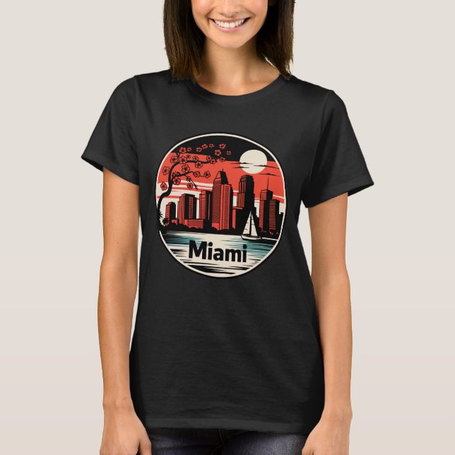 Camiseta Miami City Florida USA (Anverso)