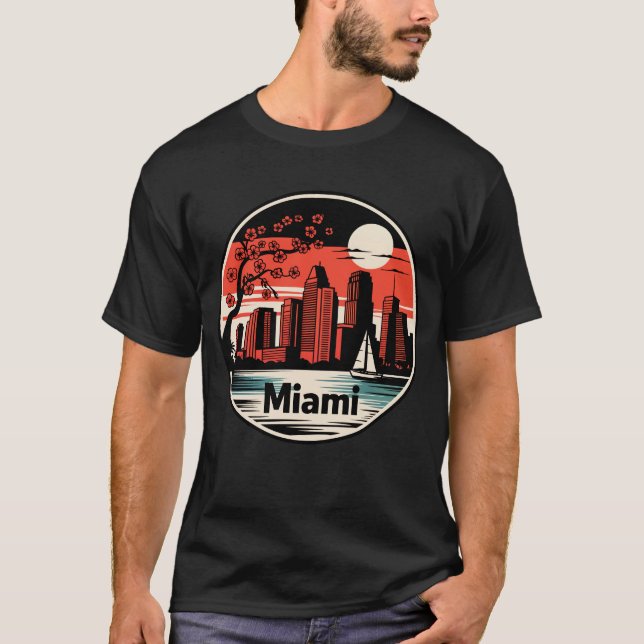 Camiseta Miami City Florida USA (Anverso)