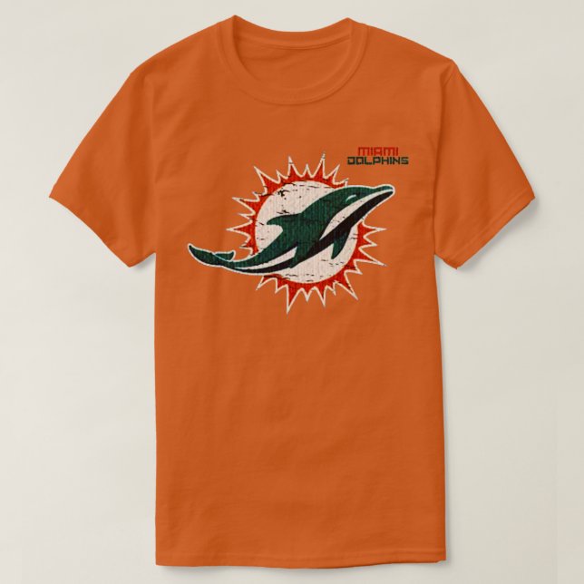 Camiseta Miami Dolphins Vintage TShirt 1 (Diseño del anverso)