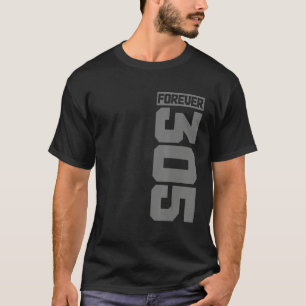 Camiseta Miami Florida 305 Código de Área para Siempre Vint