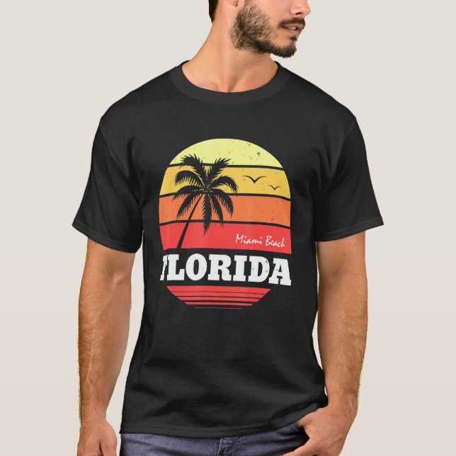 Camiseta Miami Florida City Seal State Home Orgullo Dade Co (Anverso)