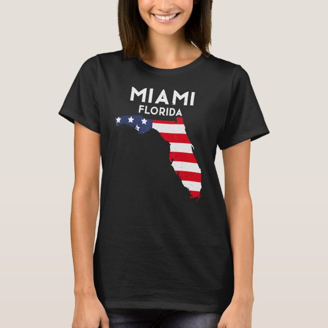 Camiseta Miami Florida Estados Unidos Estados Unidos Améric (Anverso)