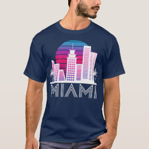 Camiseta Miami Florida Skyline US South Travel Tropical